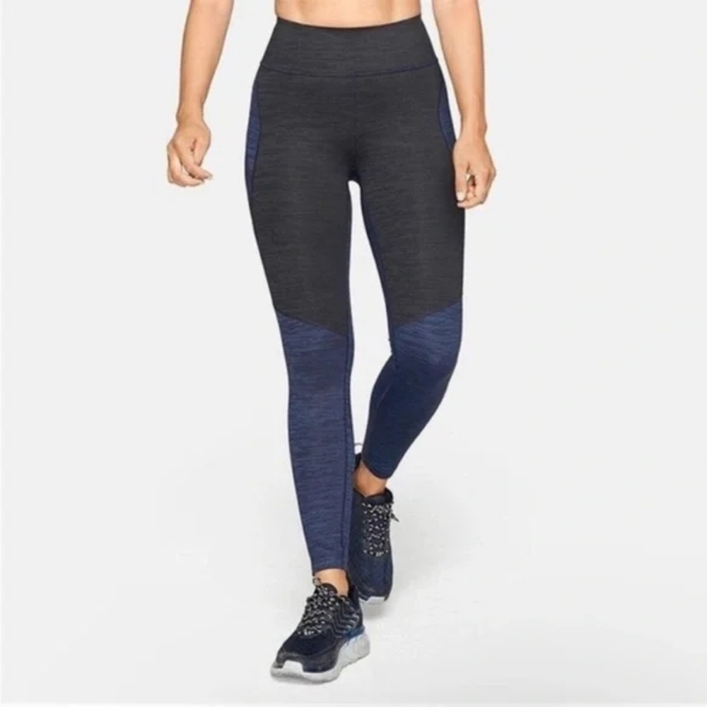 OUTDOOR Voices Tech Sweat Colorblock Leggings Navy & Black Size XS